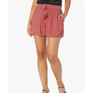 Paige Doris Metallic Tassel Pull On Shorts Medium